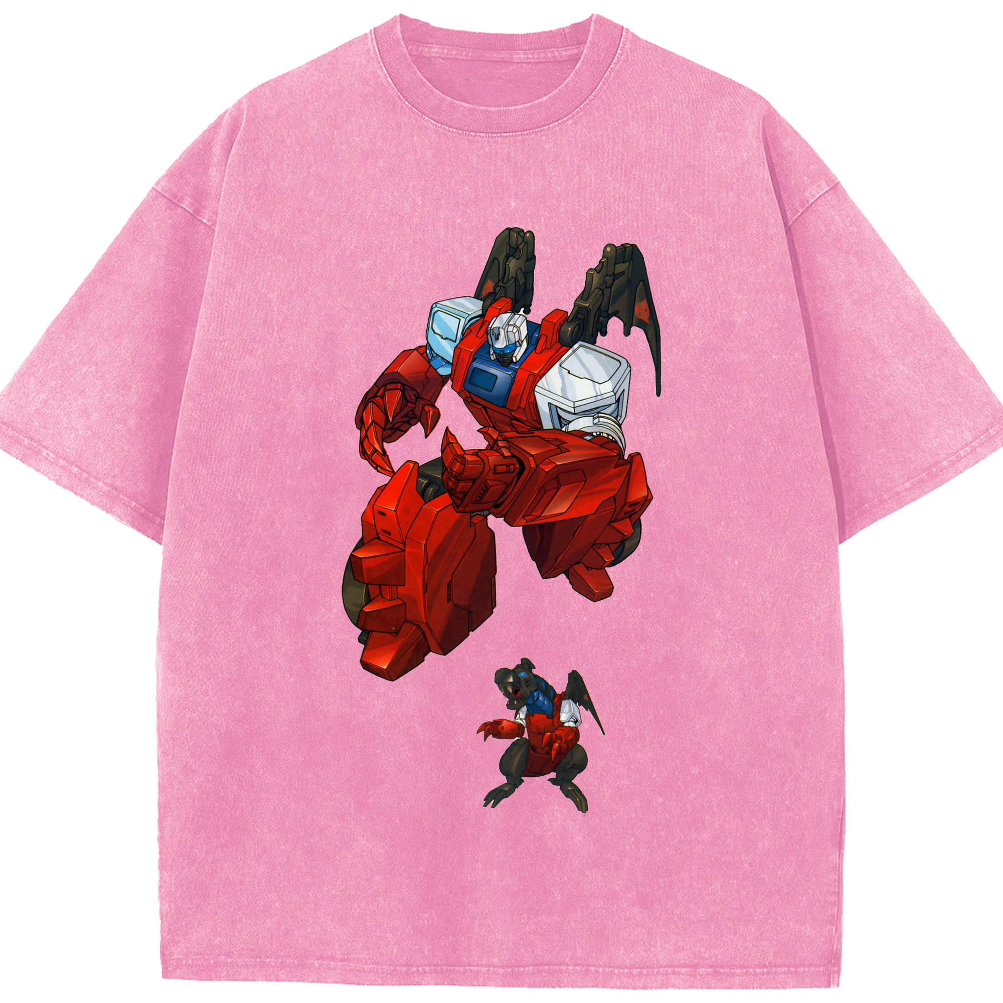 （画像用）  綿100% ヴィンテージ風 半袖Tシャツ（フロントプリント）